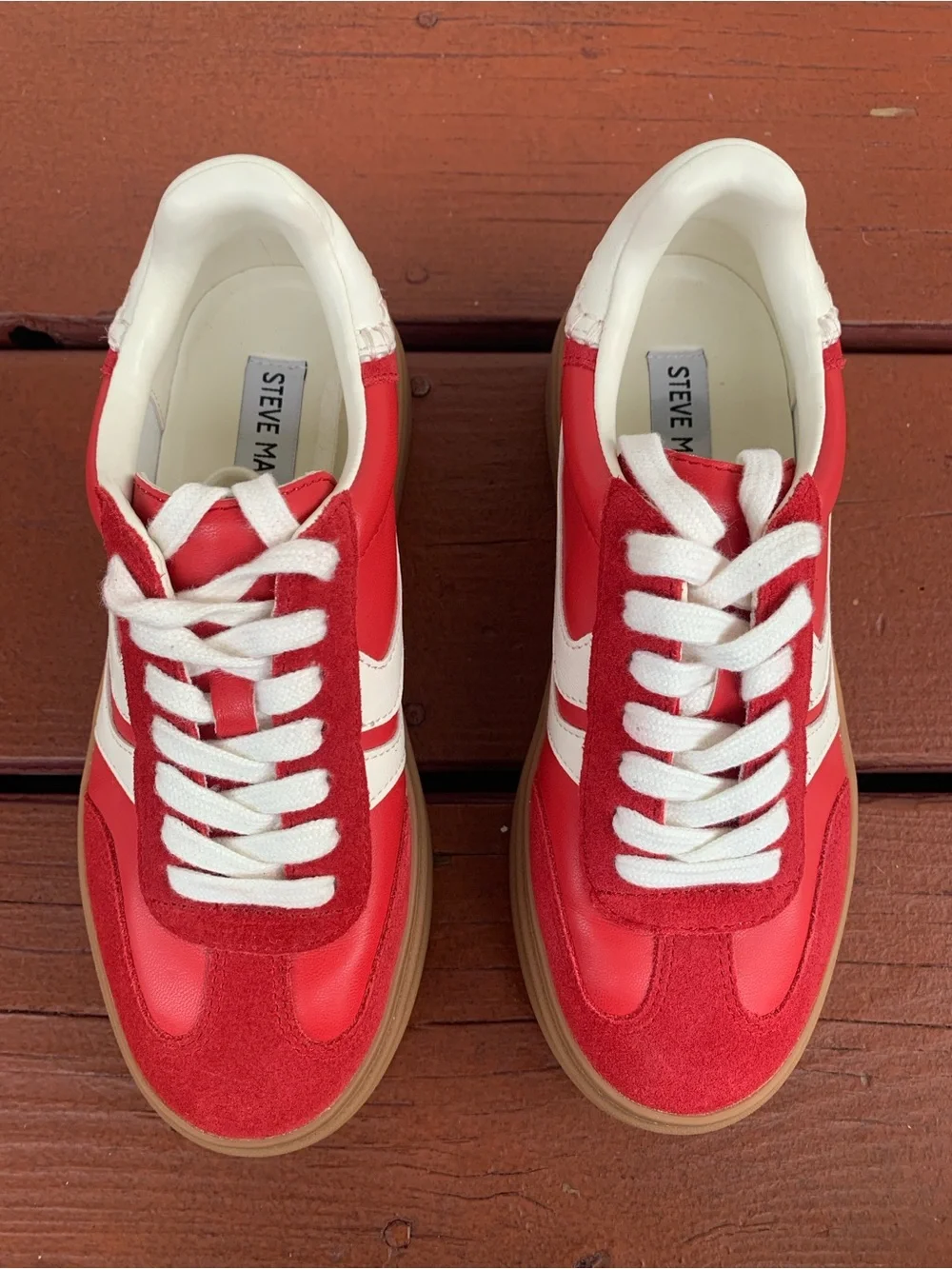 Steve Madden Dodge Platform Sneakers with White Accent